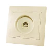 Розетка компьютерная RJ-45 с/у Таймыр SQ1814-0121, 1 гнездо, слоновая кость