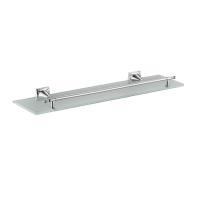 Полка стеклянная Haiba HB8507, хром