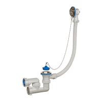 Сифон для ванны Orio А-8008, 1 1/2"х40мм, регулирируемый, цепочка