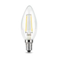 Лампа филаментная Gauss Black LED E14, свеча, 9Вт, 4100К, нейтральный свет