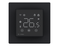 Термостат комнатный RSmart-SB с Wi-Fi подключением 230V, черный Ридан 088L1143R