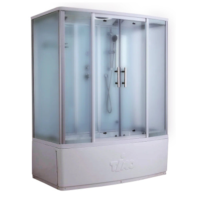 Душевая кабина (душевой бокс) Timo Standart Silver Fabric T-6650SF, 150x88x220