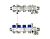 Комплект коллекторов SSM-3R set с кронштейнами, 3 контура Ридан 088U0973R