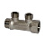 Коллектор резьбовой 3/4" x 2 отвода x 1/2" НР