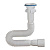 Сифон гофрированный Orio А-7013, 1 1/2"х40/50мм L=1250мм, решетка d=70мм
