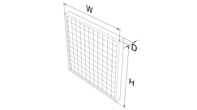 Фильтр воздушный панельный лабиринт ФВПМет-Л-592-592-48-G2/К2/С5