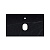 Столешница La Fenice Granite Black Olive Light Lappato Terra 80 см, черная