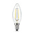 Лампа филаментная Gauss Black LED E14, свеча, 9Вт, 4100К, нейтральный свет