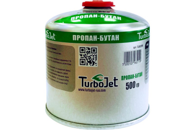 Газ для пайки Пропан-Бутан Turbojet, 500 г, резьба 7/16 TJ800PB