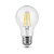 Лампа филаментная Gauss Black LED E27, груша, 10Вт, 2700К, теплый свет